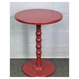Small Round Painted Pedestal Table