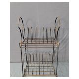 Mid Century Metal Wire Record Storage Rack