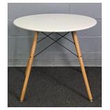 32" Mid Century White Modern Inspired Table