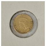 1861 One Dollar Us Gold Piece