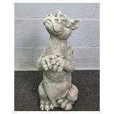 Heavy Solid Conc Dragon Garden Statue