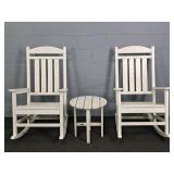 2x The Bid Polywood Porch Rockers