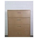 Large 4 Drawer Lateral Metal File Cabinet