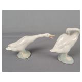 2x The Bid Lladro Goose Figure