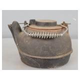 Antique Cast Iron Tea Kettle