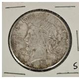 1922 S Peace Silver Dollar
