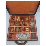 Vintage Case Loaded With Jewelry Rings Necklaces