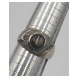 Sterling Silver Sz 11 Ring Marked 18k Tested