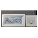 Lot Of 2 Seashell Prints
