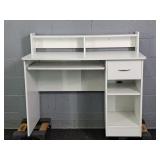 Mfg Wood Desk W/ Storage And Keyboard Tray