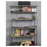 Large Lot Asst Tools & More-rack Not Included