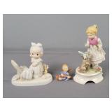 3pc Lot Gobel & Precious Moments Figurines