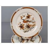 6 Pc Syracuse China Pheasant Salad Plate