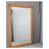 Walnut Framed Wall Hung Mirror