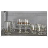 17 Pc Vintage Libby Christmas Glassware & More