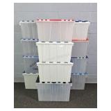 12x The Bid Contico & More Scissor Lid Totes