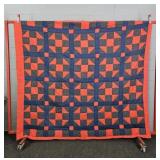 84x84in Beautiful Homemade Machine Patchwork