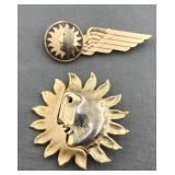 1970s National Airlines Attendant Wing Sun King