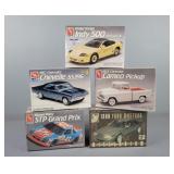 5x The Bid Vintage Amt Model Car Kits