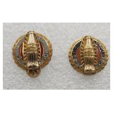 2 X Bid 10k Coca-cola  Diamond Service Award Pins