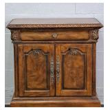 Walnut Finish 2 Drawer Behind Door Chest