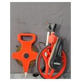 Lot Of 2 Lufkin & More Measure Whele & 100' Tape