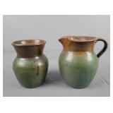 2x The Bid W.n. Owens Nc Pottery