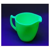 Vintage Uranium Jadeite Pitcher