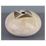 Large Signed Seed Pot Style Pottery