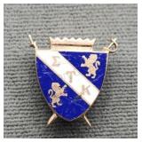 10k Yellow Gold Fraternity Lapel Pin 2.5g