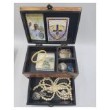 Small Jewelry Box With Contents