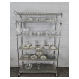 Large Lot Assorted Glassware - Rack Not Included