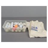Vintage Buffalo Bills Shirt & Golf Ball Lot