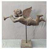 Carved Decorative Wooden Cherub