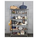 Lot Of Assorted Home Decor - Rack Not Included