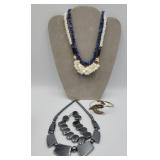 Assorted Jewelry Lot . Lapis Chip Shell Coral