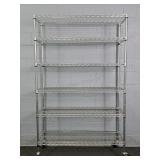 Shelf Tech 6 Shelf Heavy Duty Rolling Storage Rack