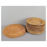 12 Pc Woven Chargers & Place Mats