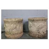 2x The Bid Heavy Solid Conc Platers W/ Grapevine