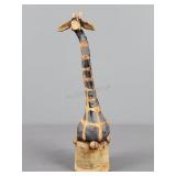 13 1/2" Todd Warner Giraffe Bell Decor