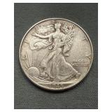 1945 Walking Liberty Silver Half Dollar
