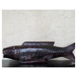 Hand-carved Japanese Wooden Carp