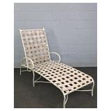 Brown Jordan Heavy Metal Frame Webbed Patio Chaise