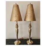 2x The Bid Brass Lamps