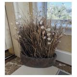 Heavy Terracotta Oval Planter W/plants