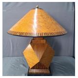 Maitland Smith Solid Mahogany Table Lamp