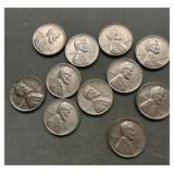 Lot Of 11 High Grade 1943 Steel Wartime Cents