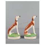 2x The Bid Ff Dog Figurines Made In Japan