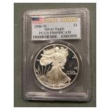 2006 W Proof Silver Eagle Pcgs Pr69 .999 Fine