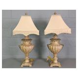 2x The Bid Decorative Resin Lamp